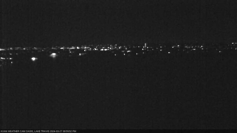 Lake Travis webcam, March 27, 2024 9:00 PM CT