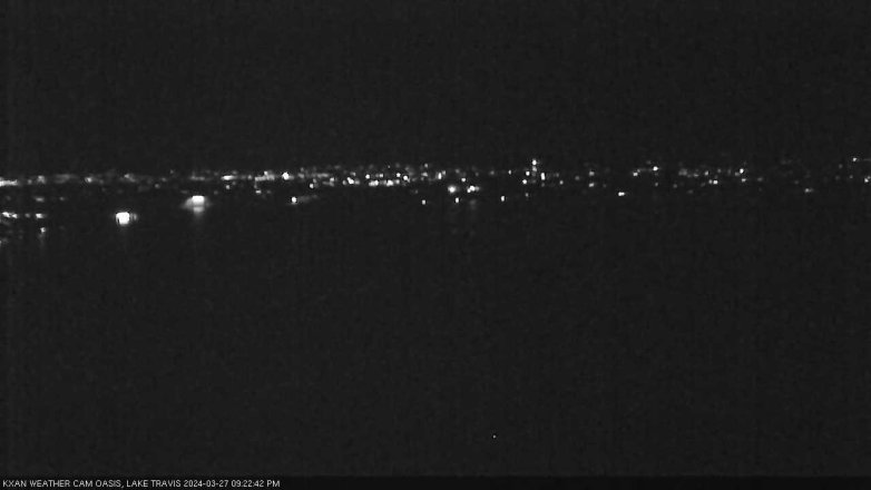Lake Travis webcam, March 27, 2024 9:25 PM CT