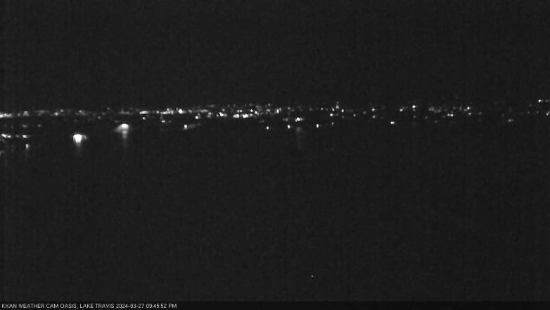 Lake Travis webcam, March 27, 2024 9:45 PM CT