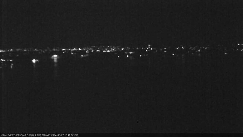 Lake Travis webcam, March 27, 2024 10:45 PM CT
