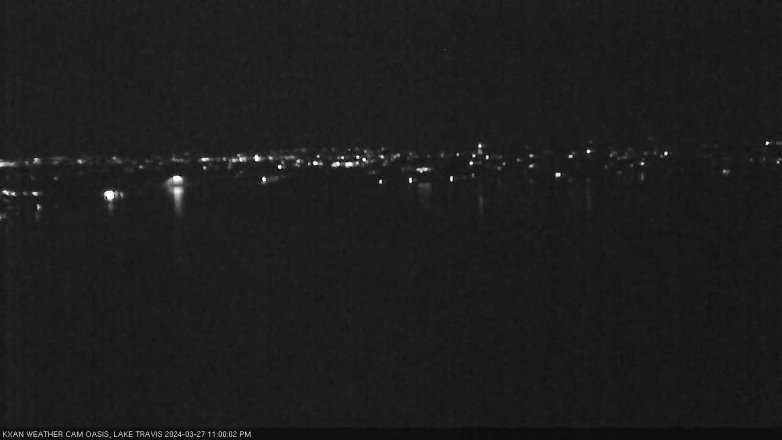 Lake Travis webcam, March 27, 2024 11:00 PM CT