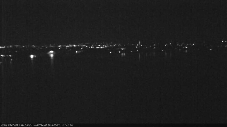 Lake Travis webcam, March 27, 2024 11:25 PM CT