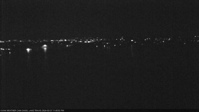 Lake Travis webcam, March 27, 2024 11:45 PM CT