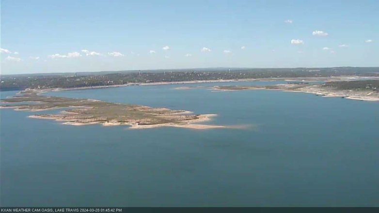 Lake Travis webcam, March 28, 2024 1:45 PM CT