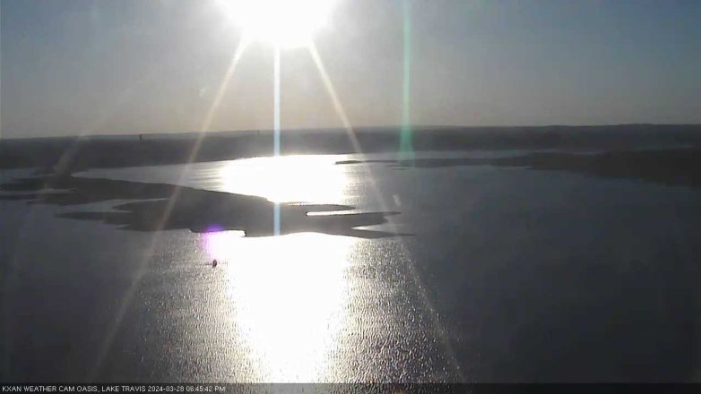 Lake Travis webcam, March 28, 2024 6:45 PM CT
