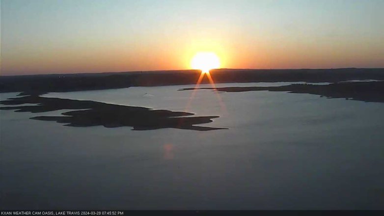 Lake Travis webcam, March 28, 2024 7:45 PM CT