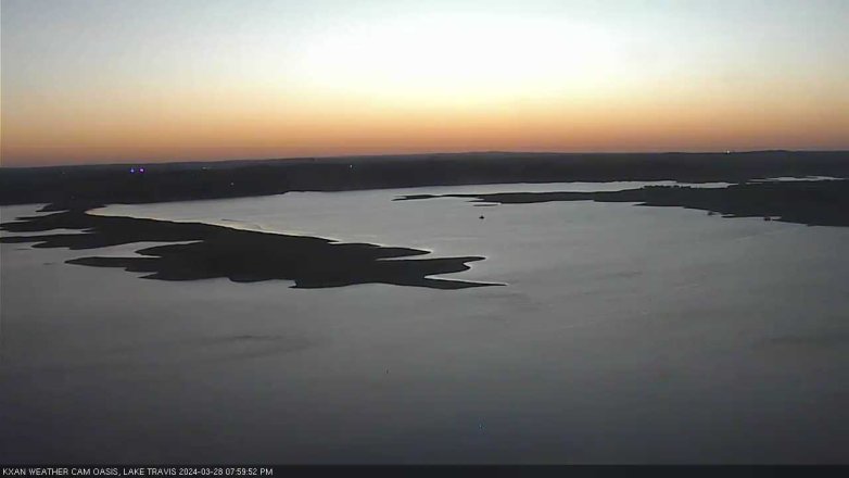 Lake Travis webcam, March 28, 2024 8:00 PM CT