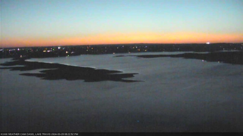 Lake Travis webcam, March 28, 2024 8:25 PM CT