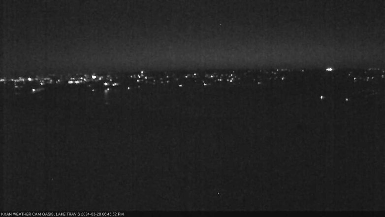 Lake Travis webcam, March 28, 2024 8:45 PM CT