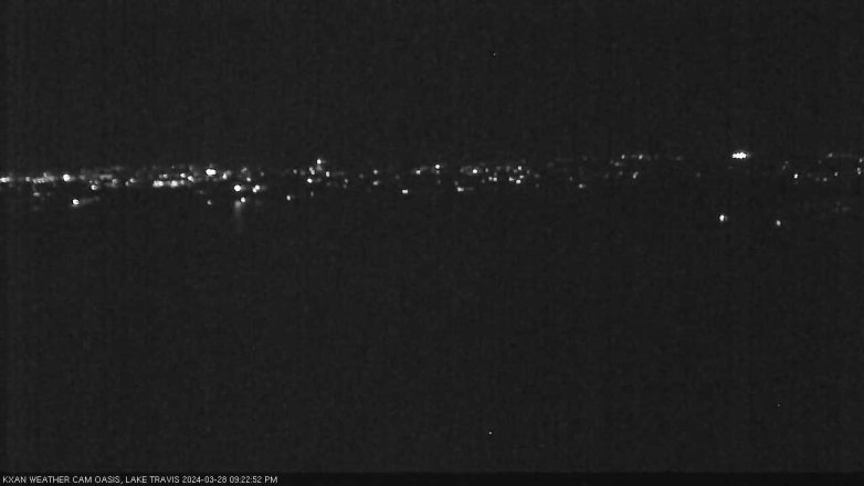 Lake Travis webcam, March 28, 2024 9:25 PM CT