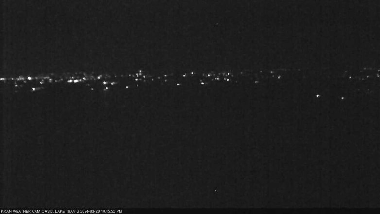 Lake Travis webcam, March 28, 2024 10:45 PM CT