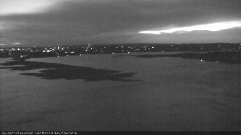 Lake Travis webcam, March 29, 2024 8:25 PM CT