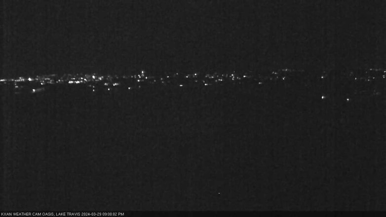 Lake Travis webcam, March 29, 2024 9:00 PM CT