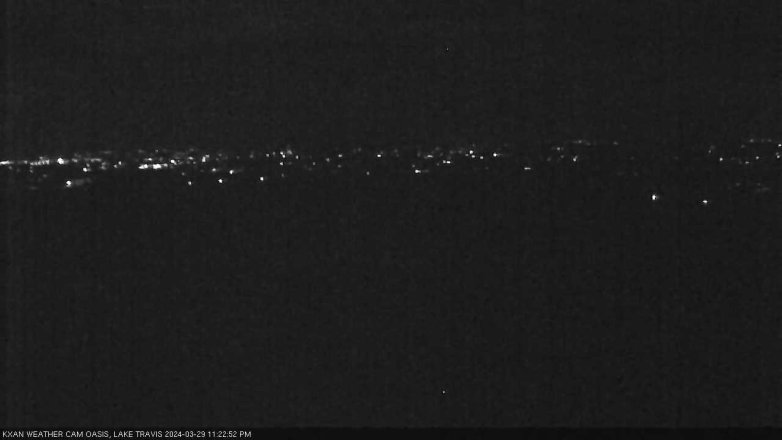Lake Travis webcam, March 29, 2024 11:25 PM CT