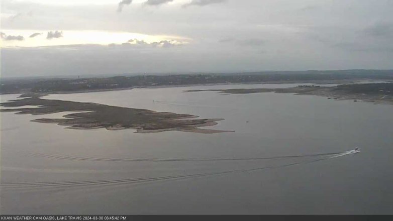 Lake Travis webcam, March 30, 2024 6:45 PM CT