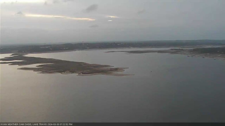 Lake Travis webcam, March 30, 2024 7:25 PM CT