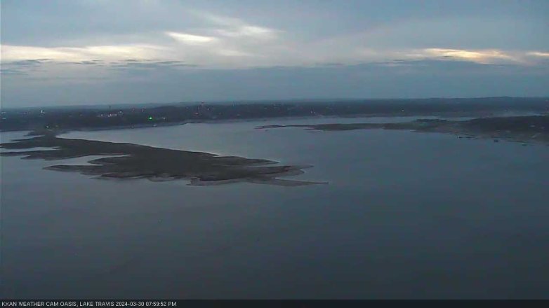 Lake Travis webcam, March 30, 2024 8:00 PM CT