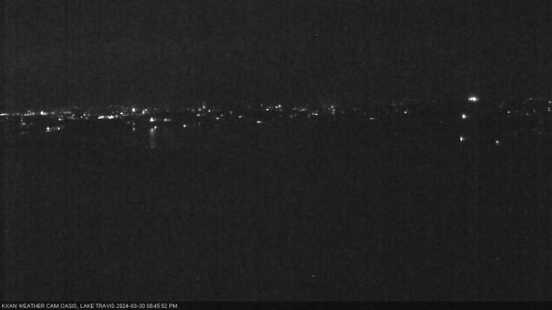 Lake Travis webcam, March 30, 2024 8:45 PM CT