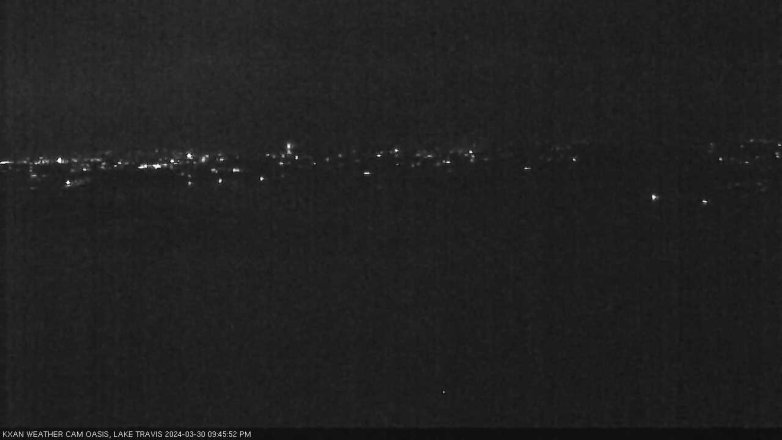 Lake Travis webcam, March 30, 2024 9:45 PM CT