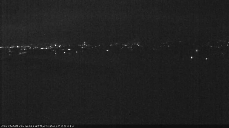 Lake Travis webcam, March 30, 2024 10:25 PM CT