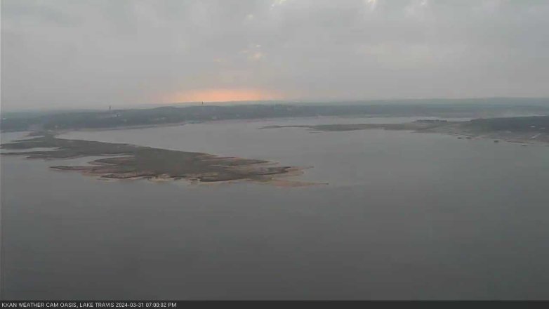 Lake Travis webcam, March 31, 2024 7:00 PM CT