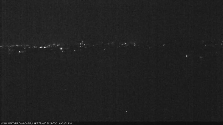 Lake Travis webcam, March 31, 2024 10:00 PM CT