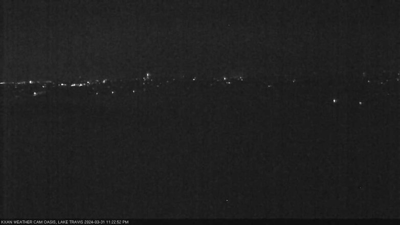 Lake Travis webcam, March 31, 2024 11:25 PM CT