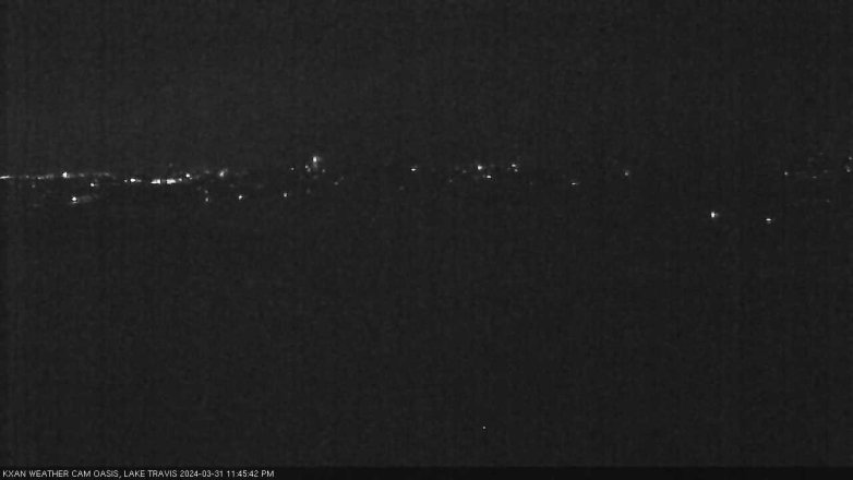 Lake Travis webcam, March 31, 2024 11:45 PM CT