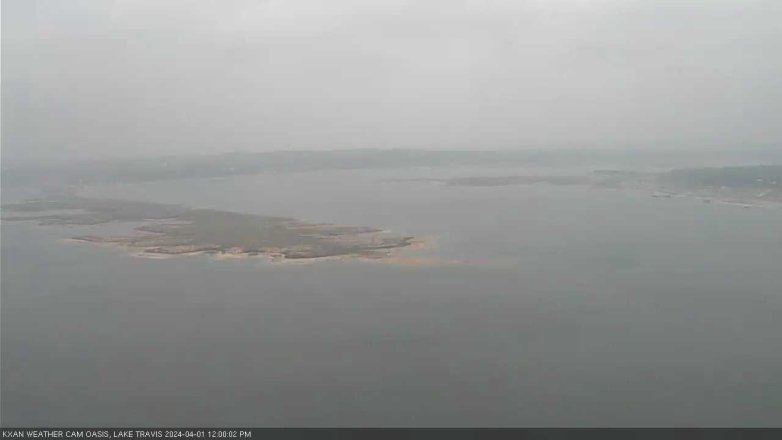 Lake Travis webcam, April 1, 2024 12:00 PM CT