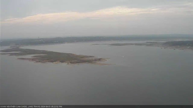 Lake Travis webcam, April 1, 2024 5:25 PM CT