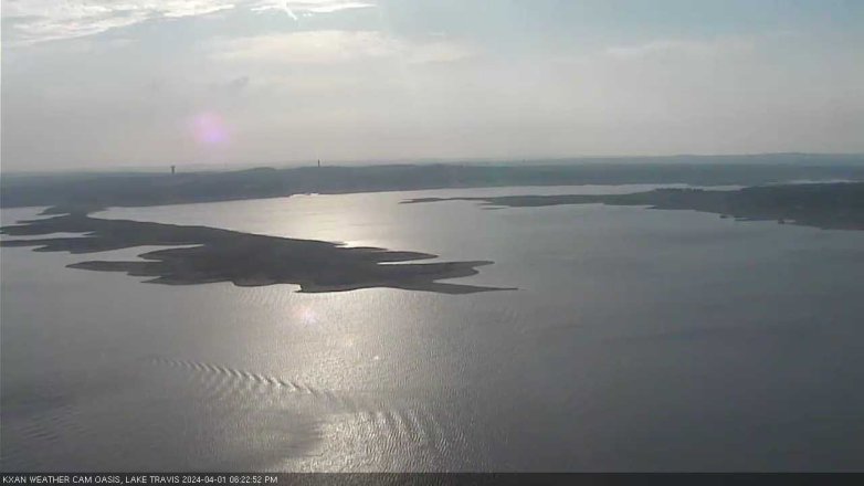 Lake Travis webcam, April 1, 2024 6:25 PM CT