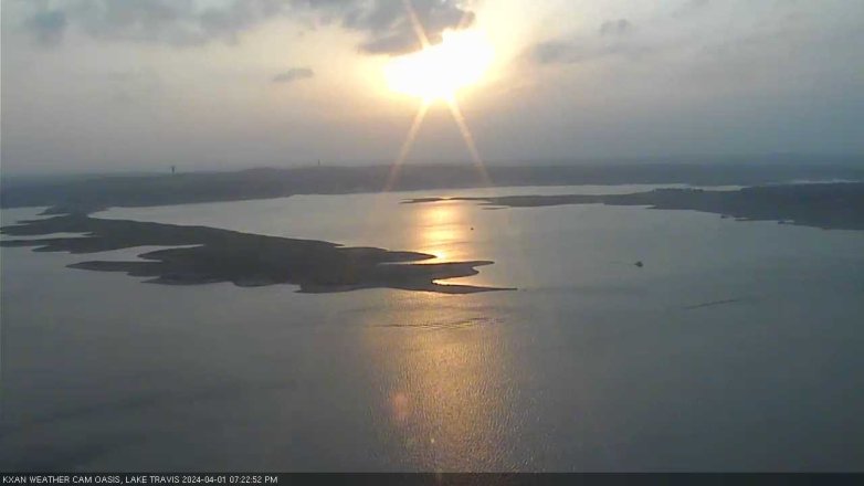 Lake Travis webcam, April 1, 2024 7:25 PM CT
