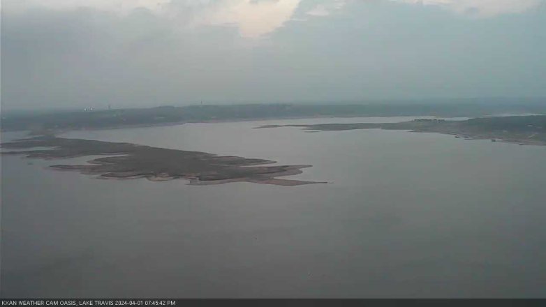 Lake Travis webcam, April 1, 2024 7:45 PM CT