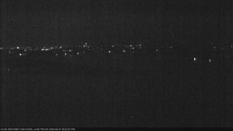 Lake Travis webcam, April 1, 2024 9:25 PM CT
