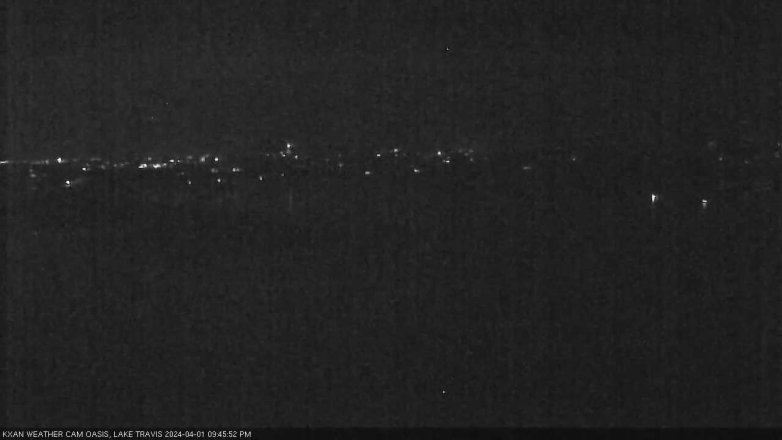 Lake Travis webcam, April 1, 2024 9:45 PM CT