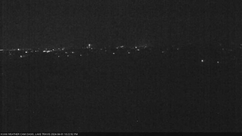 Lake Travis webcam, April 1, 2024 10:25 PM CT