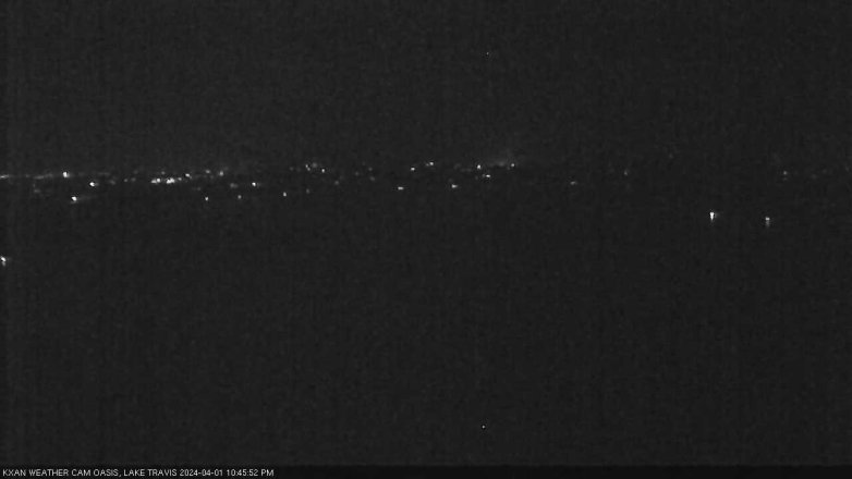 Lake Travis webcam, April 1, 2024 10:45 PM CT