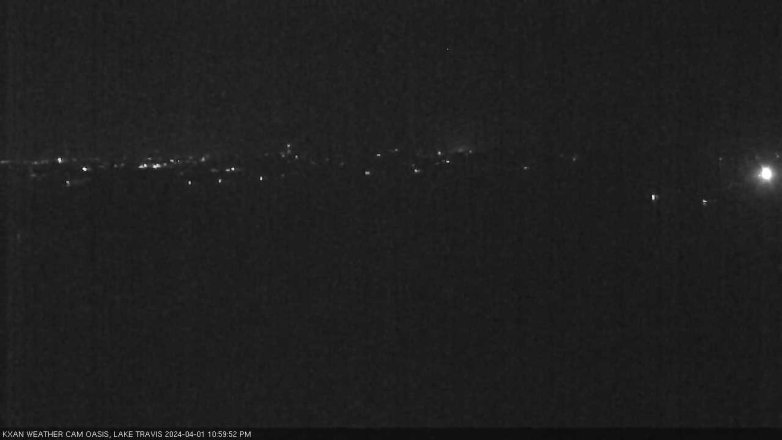 Lake Travis webcam, April 1, 2024 11:00 PM CT