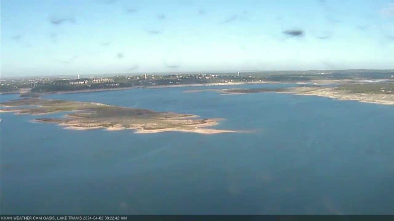 Lake Travis webcam, April 2, 2024 9:25 AM CT