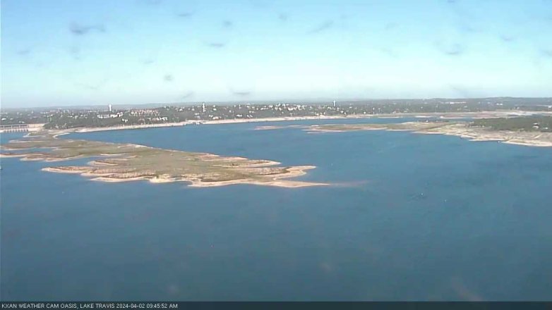 Lake Travis webcam, April 2, 2024 9:45 AM CT
