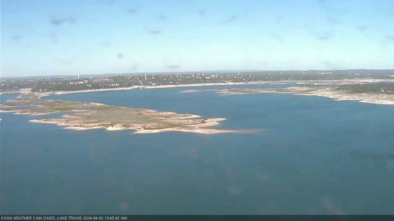 Lake Travis webcam, April 2, 2024 10:45 AM CT