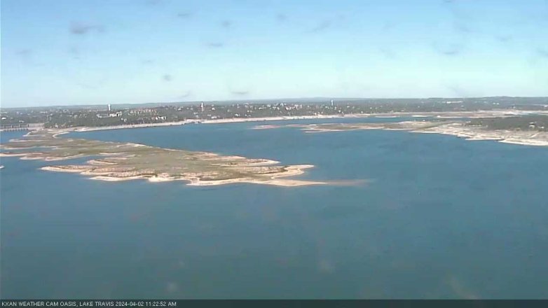 Lake Travis webcam, April 2, 2024 11:25 AM CT