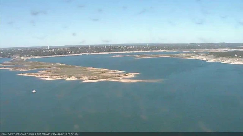 Lake Travis webcam, April 2, 2024 12:00 PM CT