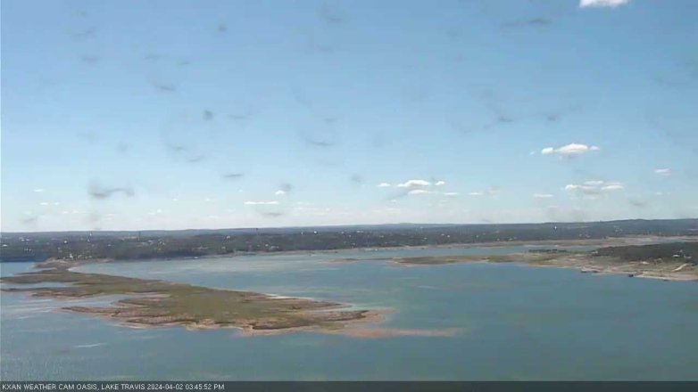 Lake Travis webcam, April 2, 2024 3:45 PM CT