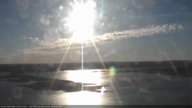 Lake Travis webcam, April 2, 2024 6:45 PM CT