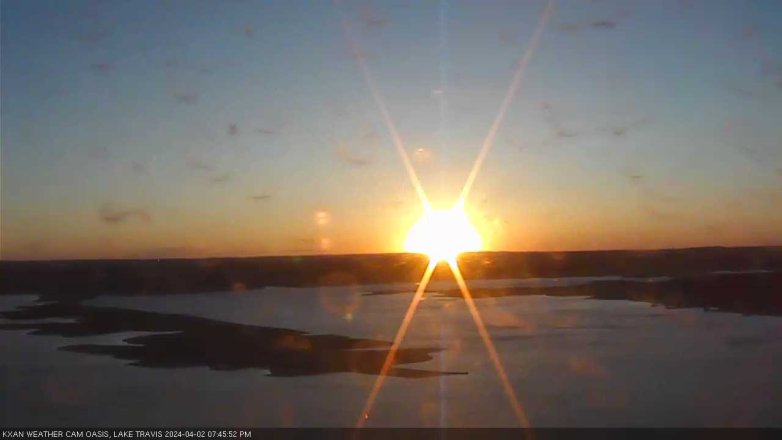Lake Travis webcam, April 2, 2024 7:45 PM CT
