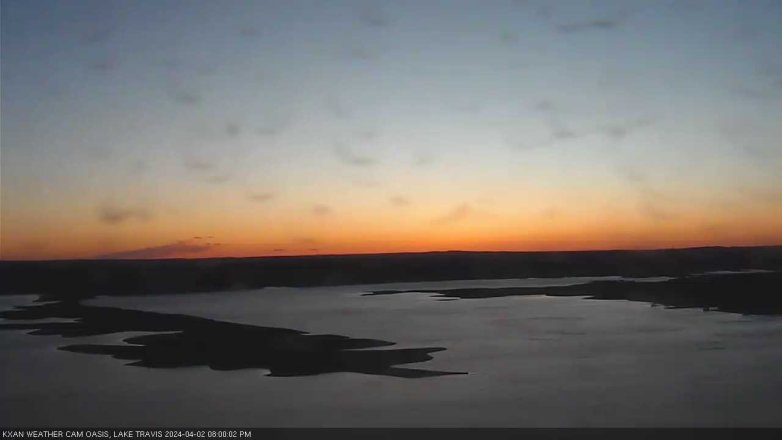 Lake Travis webcam, April 2, 2024 8:00 PM CT