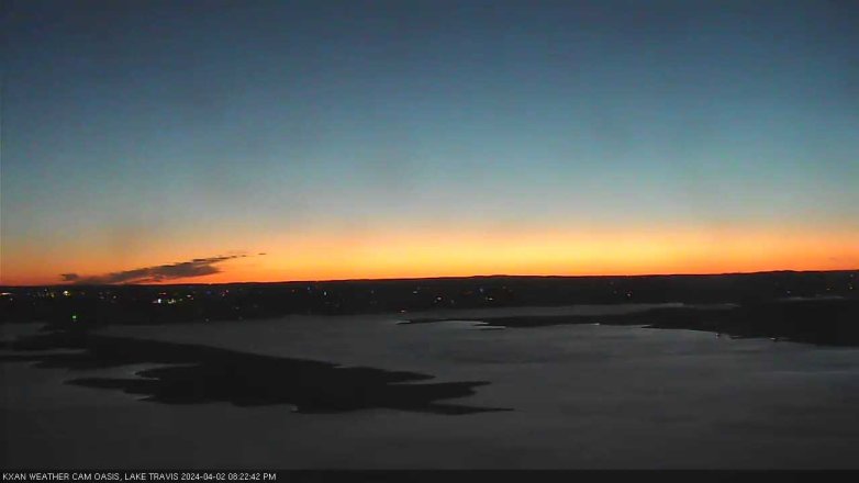 Lake Travis webcam, April 2, 2024 8:25 PM CT