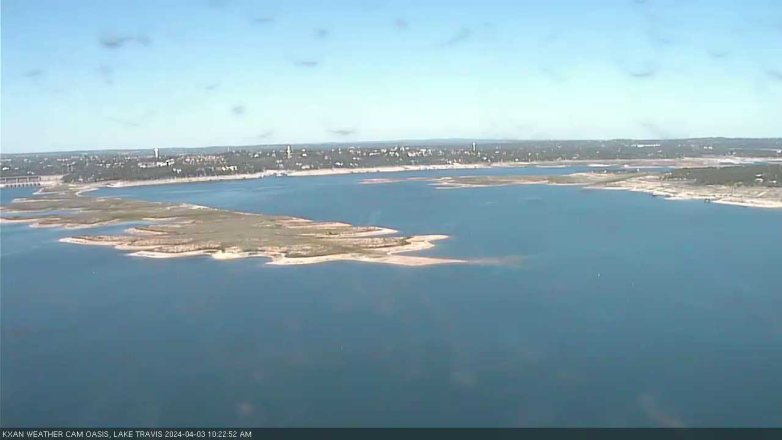 Lake Travis webcam, April 3, 2024 10:25 AM CT