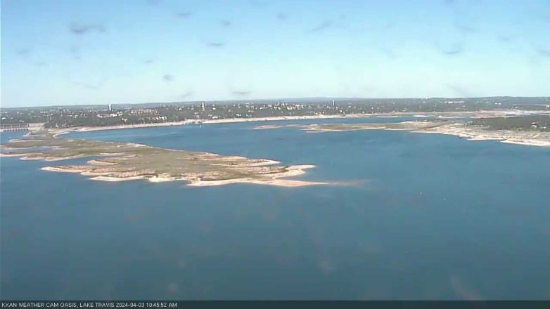 Lake Travis webcam, April 3, 2024 10:45 AM CT